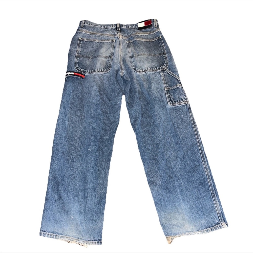 Tommy Hilfiger Jeans Mens 33/30 carpenter y2k baggy grunge skater 90s wide leg